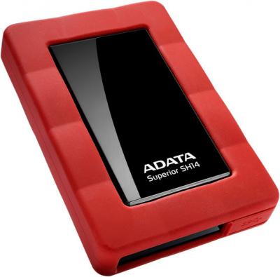 Внешний жесткий диск A-data Superior SH14 750GB Red (ASH14-750GU3-CRD) - общий вид 