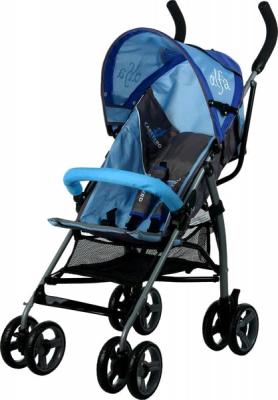 Детская прогулочная коляска Caretero Alfa (Blue) - общий вид