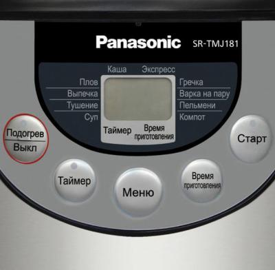 Мультиварка Panasonic SR-TMJ181BTW - панель управления
