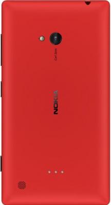 Смартфон Nokia Lumia 720 Red - вид сзади