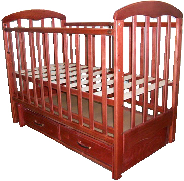 Детская кроватка РИО Виктория (Вишня) - общий вид