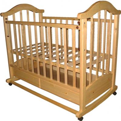Детская кроватка РИО Виктория-2 кш (Натуральный цвет) - общий вид