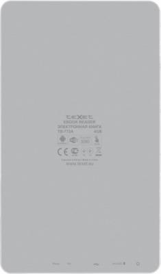 Электронная книга Texet TB-772A 4GB (Gray) - вид сзади