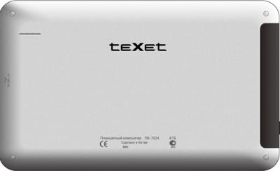 Планшет Texet TM-7024 4GB (Silver) - вид сзади
