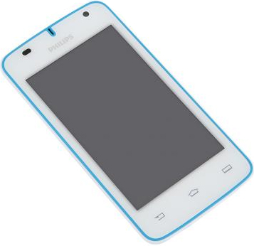 Смартфон Philips W536 White-Blue - вид лежа