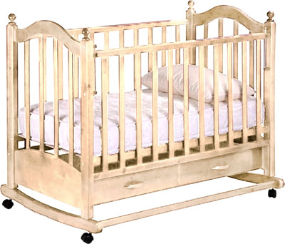 Детская кроватка РИО Джулия (Слоновая кость) - общий вид