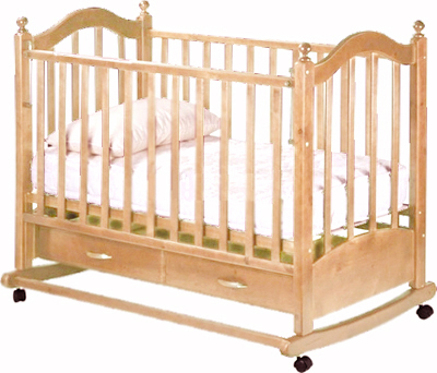 Детская кроватка РИО Джулия (Натуральный цвет) - общий вид