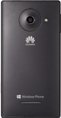 Смартфон Huawei Ascend W1 Black - вид сзади