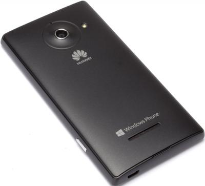 Смартфон Huawei Ascend W1 Black - вид лежа
