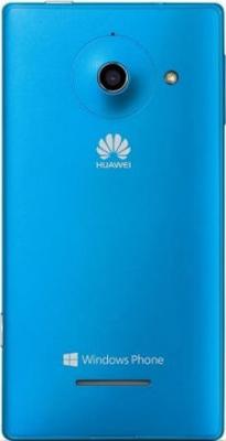 Смартфон Huawei Ascend W1 Blue - вид сзади