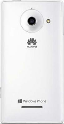 Смартфон Huawei Ascend W1 White - вид сзади