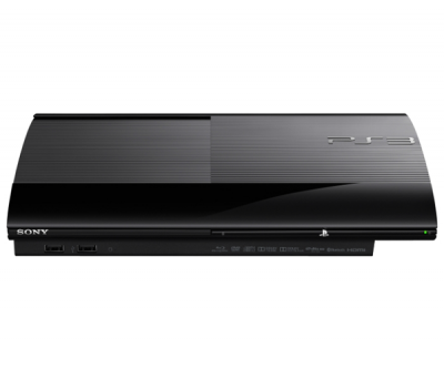 Игровая приставка PlayStation 3 12GB (CECH-4008A) + Wonderbook/Move/PlayStationEye - вид спереди