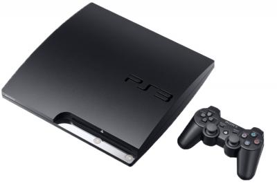 Игровая приставка PlayStation 3 160 GB 3008/Base Black - общий вид с геймпадом