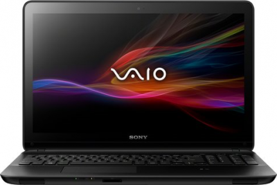 Ноутбук Sony VAIO SVF1521L1R/B - фронтальный вид