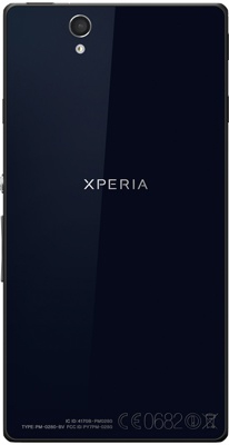 Смартфон Sony Xperia Z (C6603) Black - вид сзади