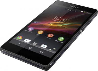 Смартфон Sony Xperia Z (C6603) Black - вид лежа