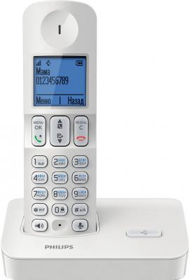 Беспроводной телефон Philips D4001W/51 - вид спереди