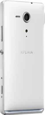 Смартфон Sony Xperia SP (C5303) White - вполоборота сзади