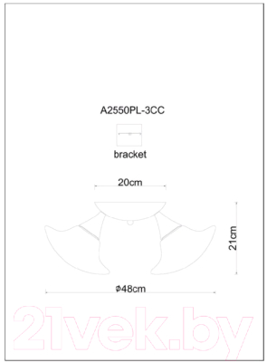 Люстра Arte Lamp Aqua A2550PL-3CC