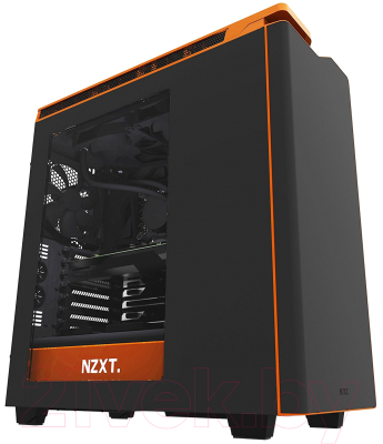 Корпус для компьютера NZXT  H440 Matte (CA-H442W-M0) (черный/оранжевый)