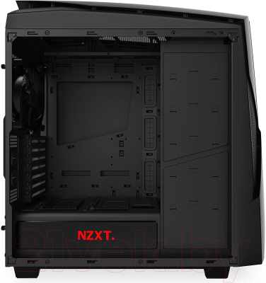 Корпус для компьютера NZXT Noctis 450 (CA-N450W-M1) (черный/красный)