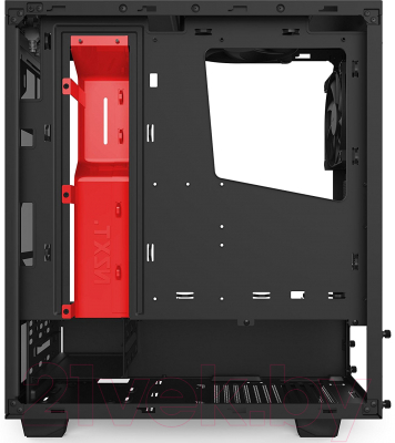 Корпус для компьютера NZXT S340 (CA-S340MB-GR) (черный/красный)
