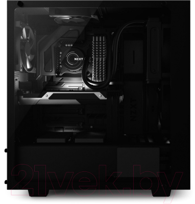 Корпус для компьютера NZXT S340 Elite Matte (CA-S340W-B3) (черный)