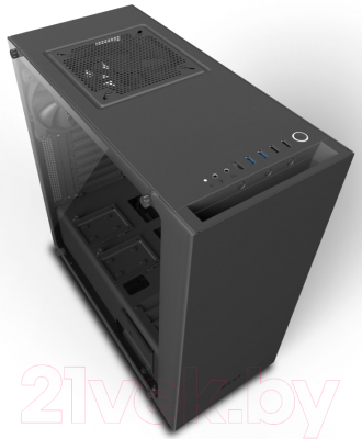 Корпус для компьютера NZXT S340 Elite Matte (CA-S340W-B3) (черный)