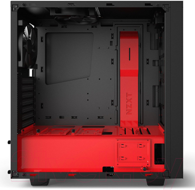 Корпус для компьютера NZXT S340 Elite Matte (CA-S340W-B4) (черный/красный)