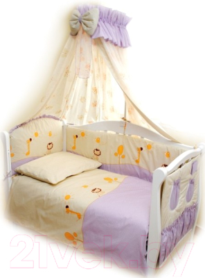 Комплект постельный для малышей Twins Comfort C-003 Африка - бампер и балдахин в комплект не входят