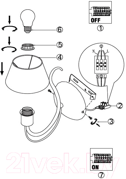 Бра Arte Lamp Orlean A9310AP-1WG