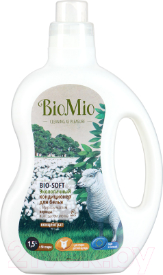 Кондиционер для белья BioMio Bio-Soft c эфирным маслом корицы и экстрактом хлопка (1.5л)