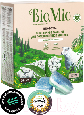 Таблетки для посудомоечных машин BioMio Bio-Total 7в1 с эфирным маслом эвкалипта (30шт)