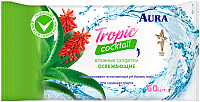 Влажные салфетки Aura Tropic Coctail (60шт) - 