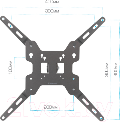 Кронштейн для телевизора Kromax Optima-408 (черный)