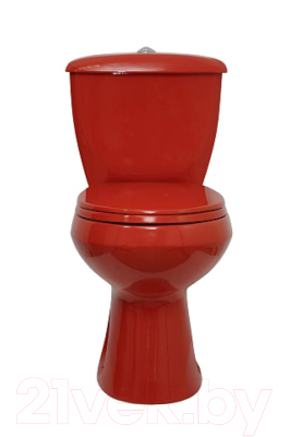 Унитаз напольный Оскольская керамика Элисса (красный, с гофрой)