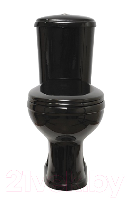 Унитаз напольный Оскольская керамика Дора (черный, с гофрой)