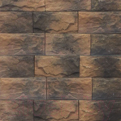 Декоративный камень бетонный Royal Legend Мирамар широкий древесный 08-671 (200x100x07-15)