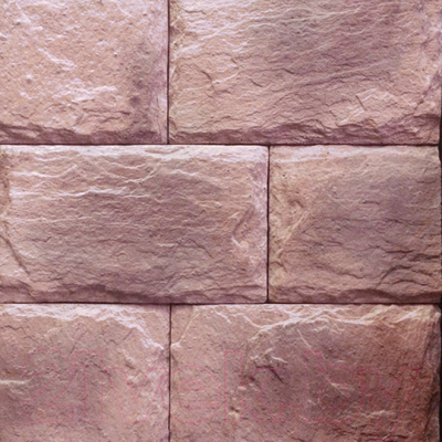 Декоративный камень бетонный Royal Legend Палаццо Питти бордовый 05-530 (340x200x12-17)