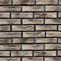 Декоративный камень бетонный Royal Legend Шамбор бежевый с коричневым 09-205 (200x50x04-07) - 