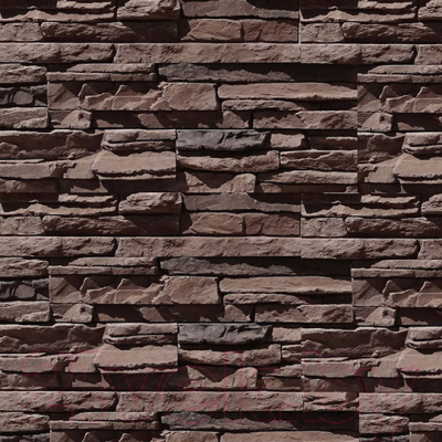 Декоративный камень бетонный Royal Legend Викос коричневый 12-780 (485/295/180x95x20-45)