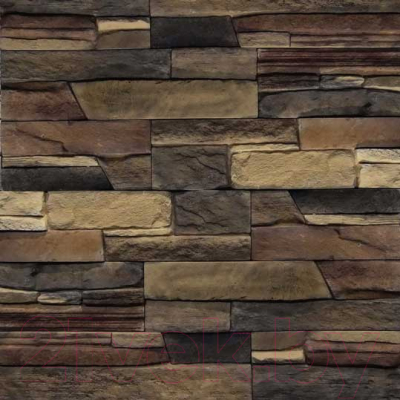 Декоративный камень бетонный Royal Legend Кармиель коричнево-черно-бежевый 23-689 (337x95x5-18)
