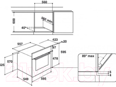 Электрический духовой шкаф Indesit IFW 65Y0 J BL