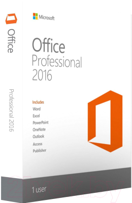 Пакет офисных программ Microsoft Office Professional 2016 (269-16801)
