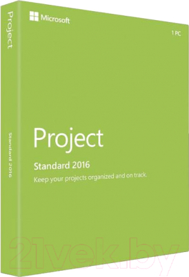 ПО для управления проектами Microsoft Project Standard 2016 for Windows (Z9V-00342)