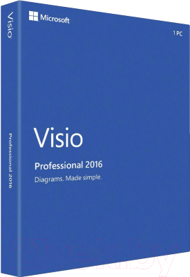 ПО графическое Microsoft Visio Professional 2016 Windows (D87-07114)