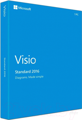 ПО графическое Microsoft Visio Standard 2016 for Windows (D86-05549)