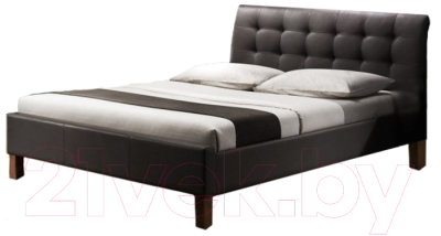 Двуспальная кровать Halmar Samara (черный)