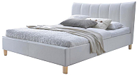 Двуспальная кровать Halmar Sandy (белый) - 