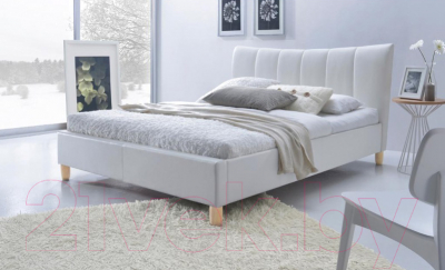 Двуспальная кровать Halmar Sandy (белый)